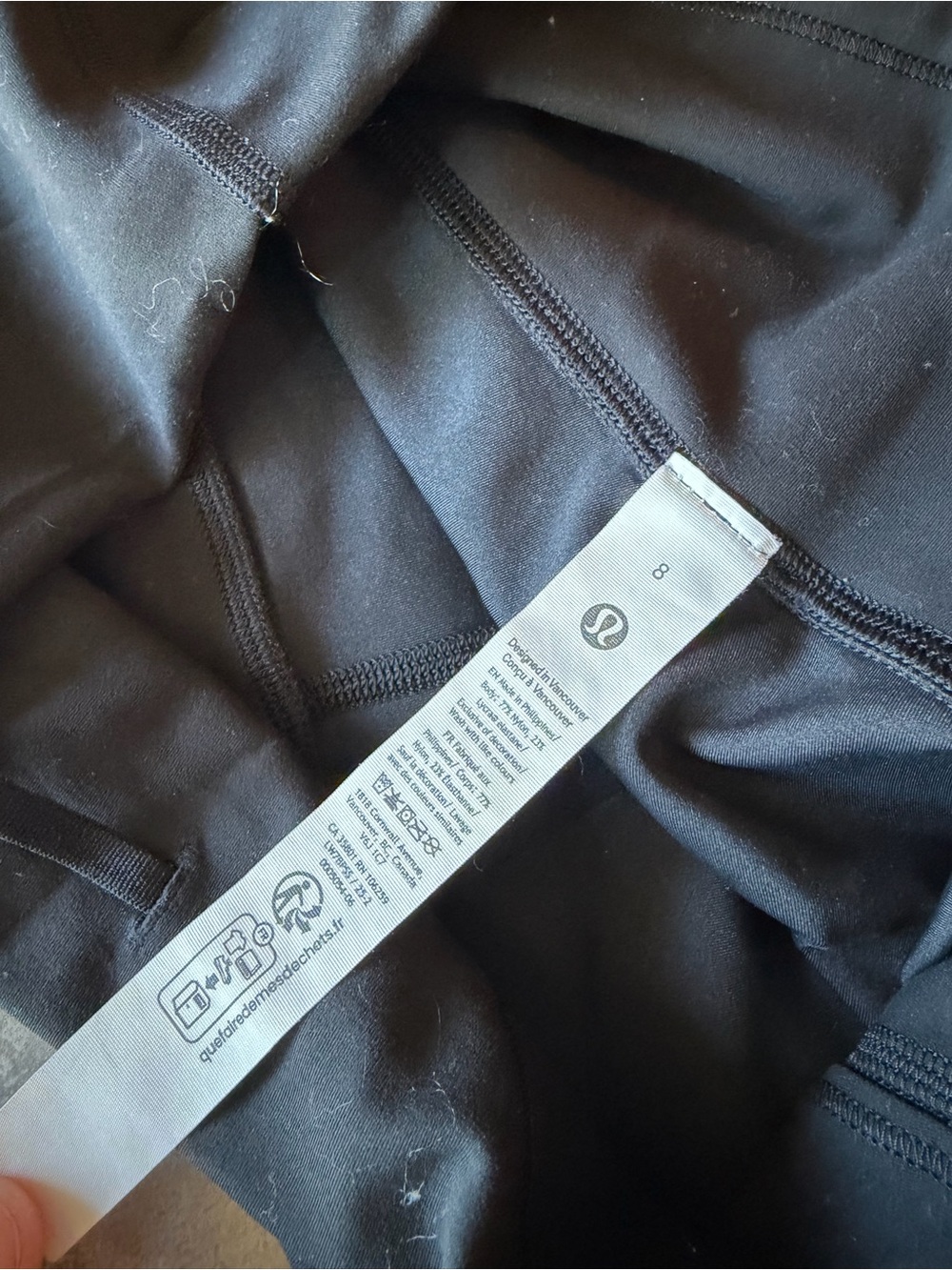 lululemon athletica High-Rise Black Wunder Train Shorts 4” - Picture 3 of 3